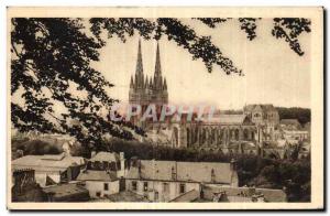 Old Postcard Quimper General view taken of Frugy