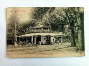 Vintage Postcard Parc de Saint-Cloud Kiosque du Troeadero Paris France