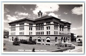 c1950's View Of Federal Building Helena Montana MT RPPC Photo Vintage Postcard 