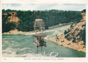 Spanish Aero Car, Whirlpool Rapids, Niagara Falls, 1949 Folkard Bifold Postcard