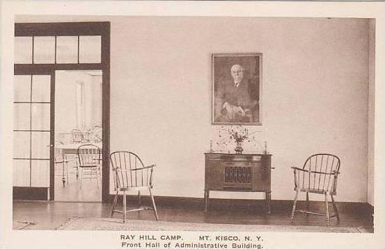 New York Mt Kisco Ray Hill Camp The Front Hall Of Administrative Building Alb...