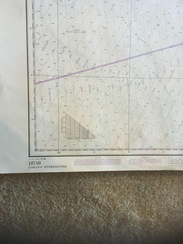 Vintage Nautical Map Chart: 18740 San Diego to Santa Rosa 27th Ed. 4/17/82