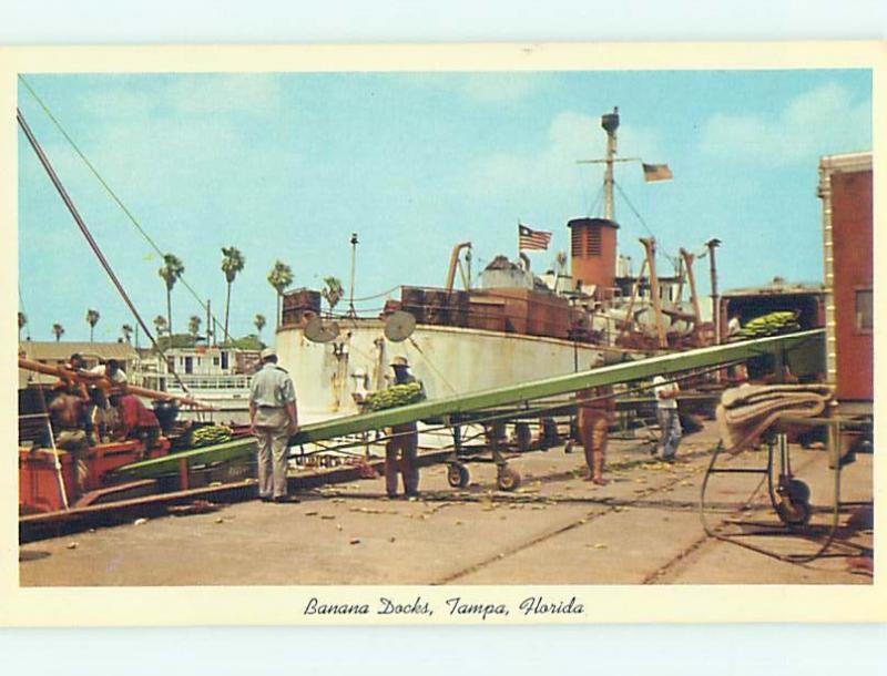 Unused Pre-1980 BANANA DOCKS Tampa Florida FL hn0620