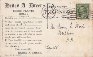 Postcard Hybridizing Petunias Dreer's Nursery Philadelphia PA 1909