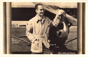 Real Photo, RPPC,  Mens Fashion Adv, 1940's Surcoat, Airplane, Msg, Old Postcard