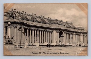 ST. LOUIS WORLD'S FAIR FACADE MFG BLDG MOGUL EGYPTIAN CIGARETTES POSTCARD 1905