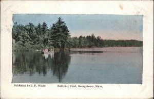 Georgetown Massachusetts MA Pond c1900s-10s Postcard