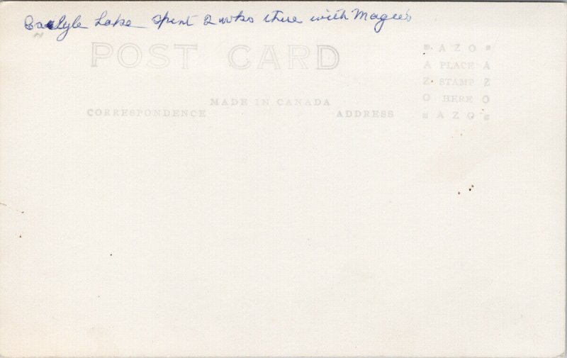 Carlyle Lake Saskatchewan SK Real Photo Postcard E96