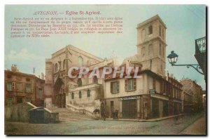 Old Postcard Avignon Church St Agricola