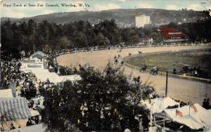 Wheeling West Virginia Race Track State Fair Grounds Antique Postcard J60527