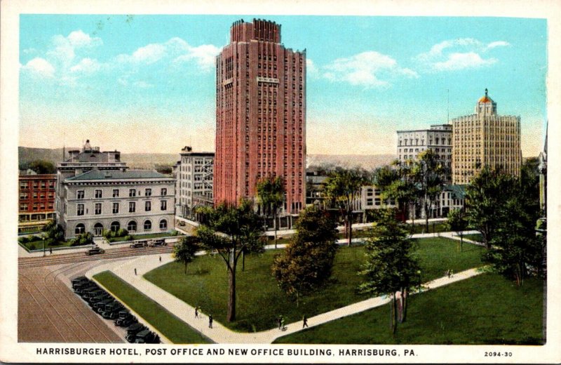 Pennsylvania Harrisburg Harrisburger Hotel Post Office and Office Building Cu...