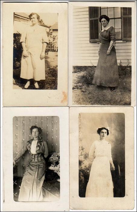 4 - RPPC, Women Cards