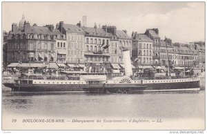 BOULOGNE-SUR-MER, Debarquement des Excursionnistes D'Angleterre, France, 00-10s