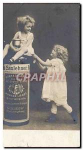 Postcard Old Advertisement Saxlehner Children