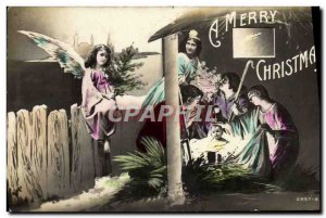 Old Postcard A Merry Christmas Christmas Angel