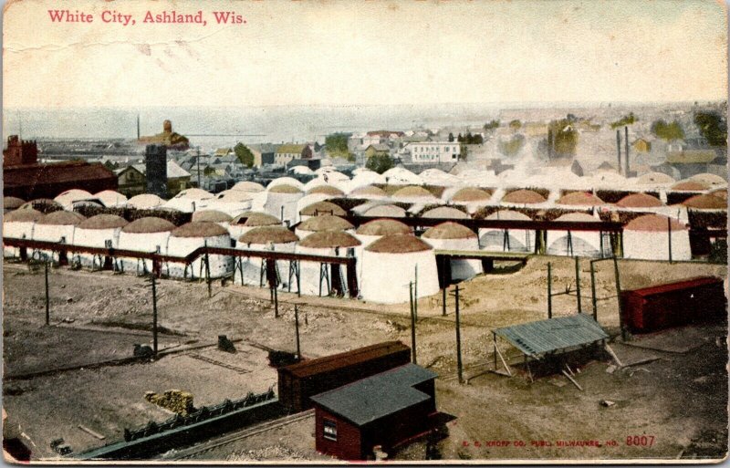 Postcard White City in Ashland, Wisconsin~138762 