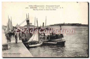 Old Postcard Dinard La Cale At Far Saint Malo