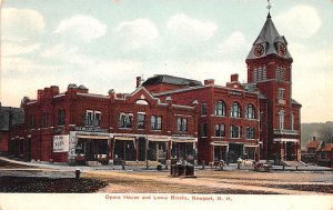 Opera House and Lewis Blocks Newport, NH USA 1907 