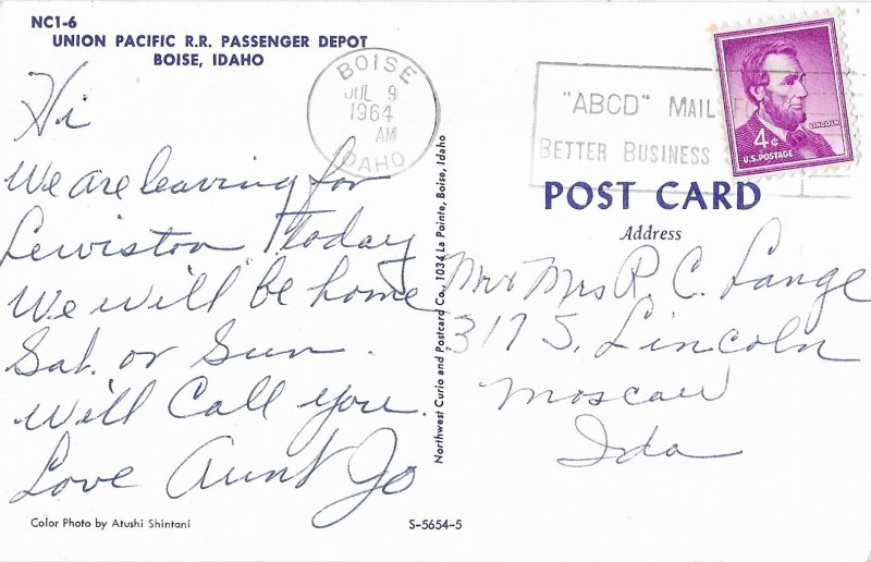 Union Pacific Train Railroad Passenger Depot Boise Idaho