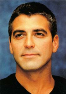 George Clooney in the Late 1990s Postcard