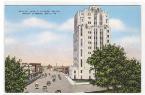 Gratiot Avenue Mount Clemens Michigan 1940s linen postcard