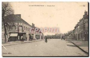 Old Postcard La Grande Rue Moutte Beuvron