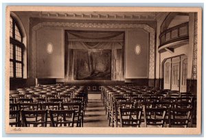 Kassel Germany Postcard Interior Auditorium Stage Chairs View c1920's