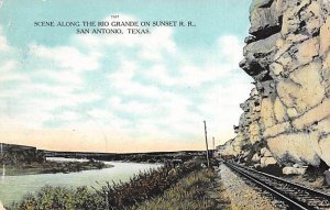 The Rio Grande Sunset - San Antonio, Texas TX Postcard