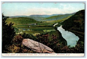 c1910 Long Level Schoharie Creek Pratts Rock Catskill Mountain New York Postcard 