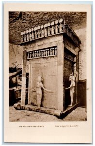 c1910's The Canopic Canopy Egypt Tutankhamen RPPC Photo Antique Postcard