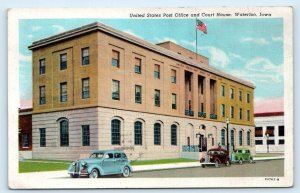 WATERLOO, IA Iowa ~ Blackhawk County ~ U.S. POST OFFICE 1945 Linen Postcard