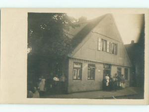 Old rppc BUILDING SCENE Architecture Postcard AB0940