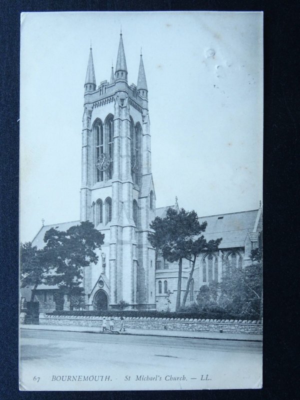 Dorset BOURNEMOUTH St. Michael's Church c1910 Postcard by Levy LL.67