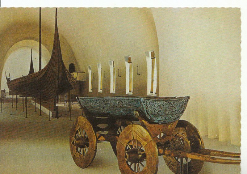 Norway Postcard - Oslo - The Oseberg Ship - The Cart from Oseberg - Ref ZZ5591