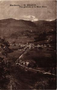 CPA MEGEVE Vue générale et le Mont-Blanc (336644)