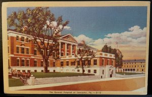 Vintage Postcard 1930-1945 The General Hospital of Lancaster, Pennsylvania (PA)