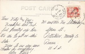 Postcard RPPC Northfield Lodge Whitefish Lake Quebec Canada