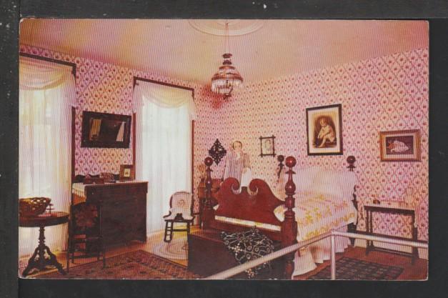 Master Bedroom,Octagon House,Watertown,WI Postcard 