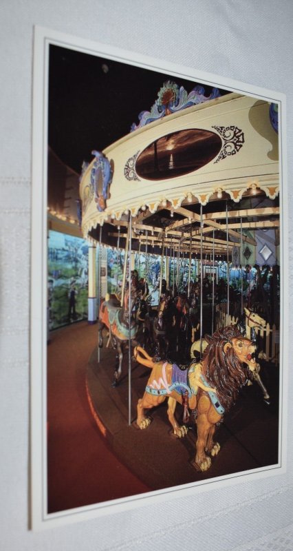 Carousel Lion Children's Museum Indianapolis Indiana Postcard JIP 266