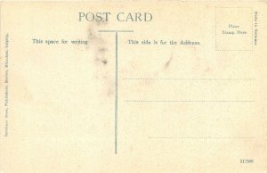 Newton Common Massachusetts c1910 Postcard Rustic Bridge