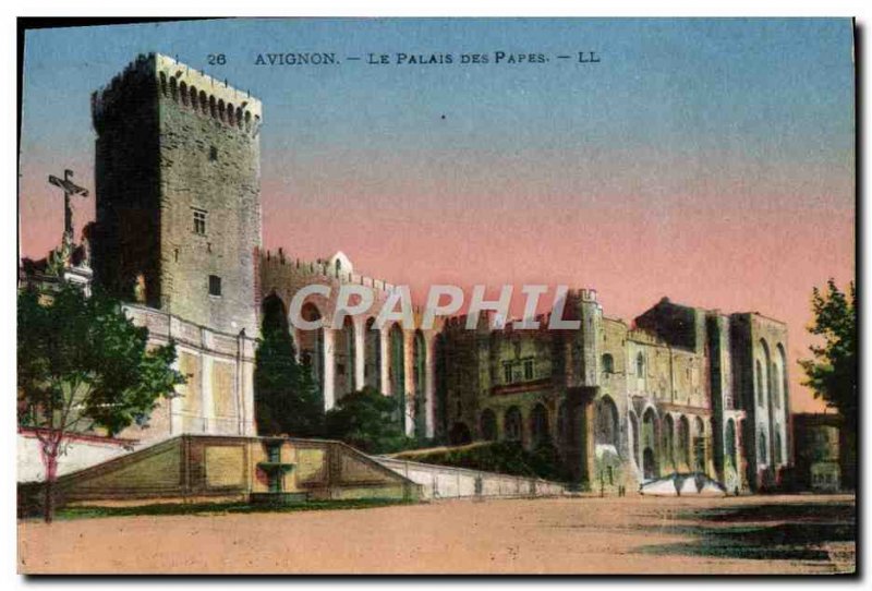 Old Postcard Avignon Palais Des Pages