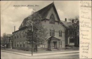 Allston MA Methodist Church c1905 Postcard