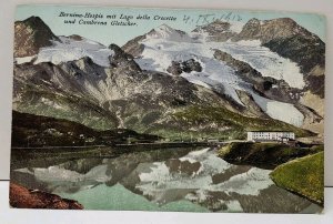 Switzerland Bernina Hospiz mit Lago della Crocetta und Cambrena Postcard A9