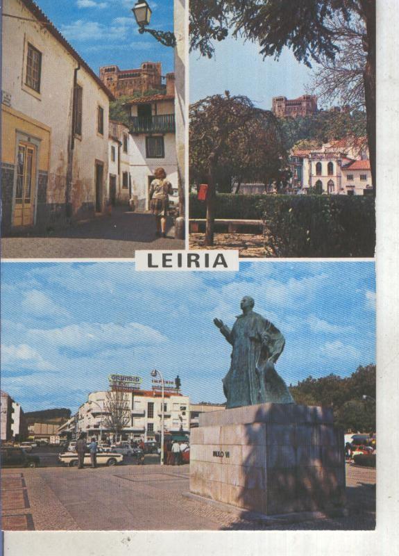 Postal 013823: Vistas varias de Leiria, Portugal