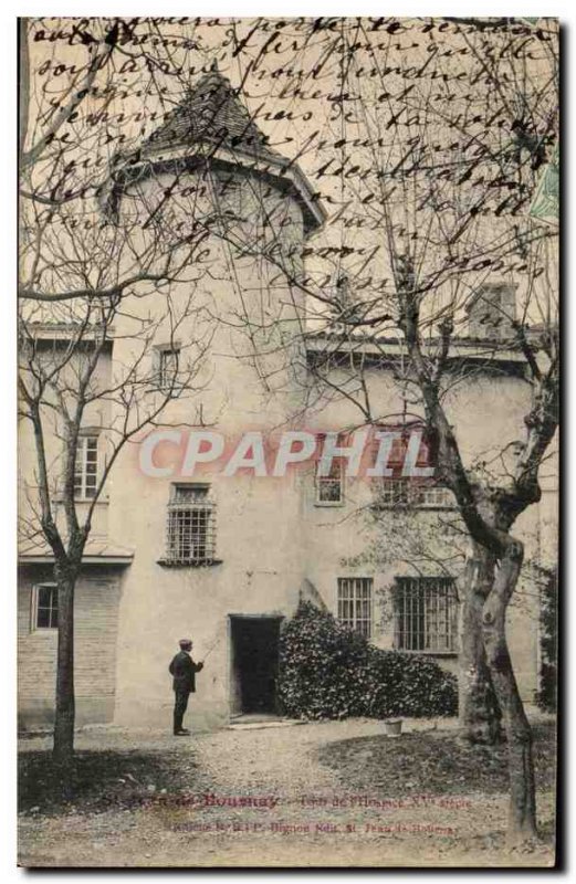 Old Postcard Saint Jean de Bournay Tower & # 39hospice