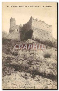 Old Postcard Chateau La Vaucluse fountain