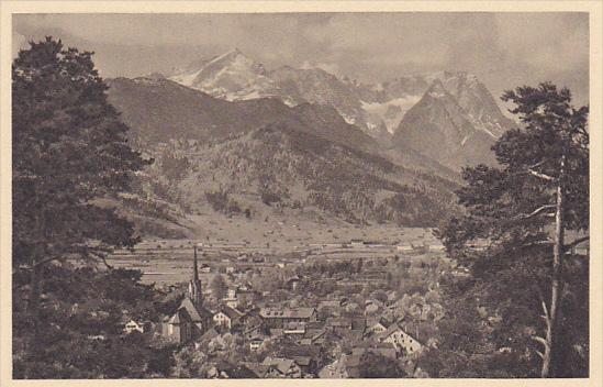 Germany Partenkirchen mit der Zugspitze