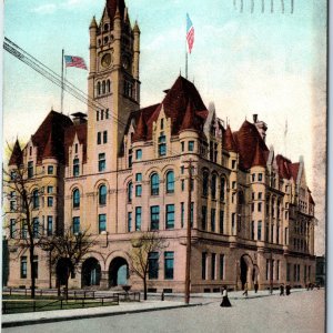 c1900s UDB St. Paul, Minn Post Office Nice Colorful Litho Photo Postcard MN A229