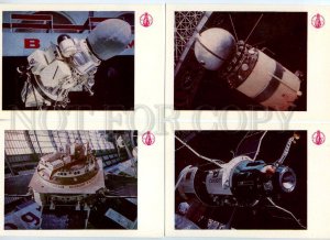 133542 USSR SPACE PROPAGANDA VDNKh USSR SET of 13 old Postcard