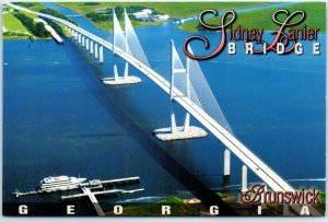 Postcard - Sidney Lanier Bridge - Brunswick, Georgia